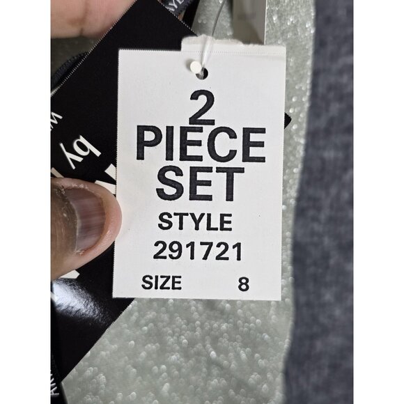 Arianna Rachel Kaye Dress Womens 8 2 Piece Set Maxi Floral Embroidered Made USA - Picture 3 of 9